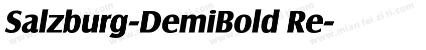 Salzburg-DemiBold Re字体转换